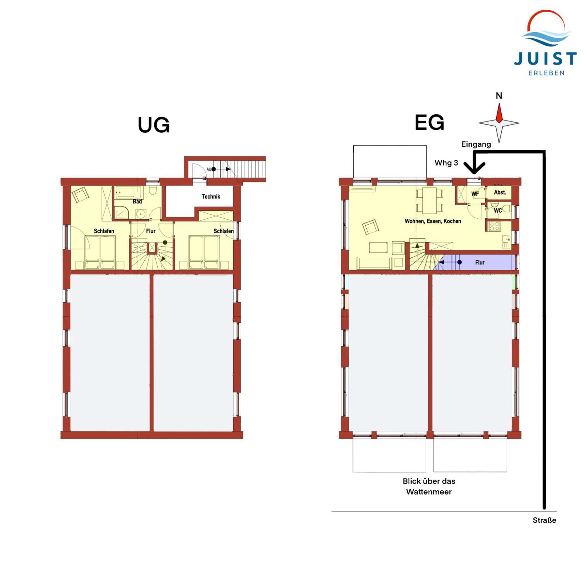Haus Billstrasse 233 - Wohnung 3 Juist Buitenkant foto